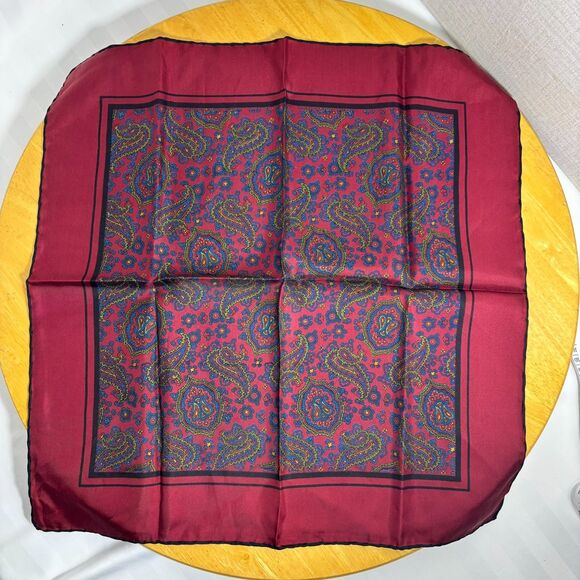 Burma Bibas 19" Silk Scarf | Made in Italy | Handrolled RN13185 - Picture 6 of 6